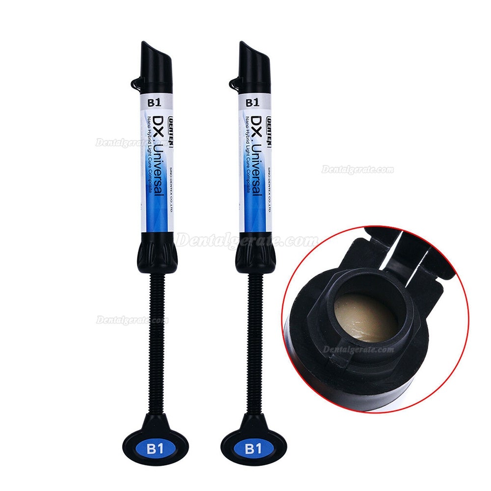 5Pcs B1 Lichth&auml;rtende Dental Hybridkunstharz Composite Syringe